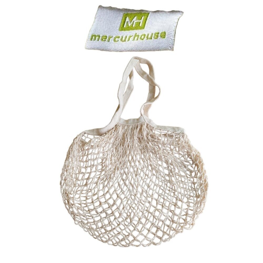 Eco Friendly Organic Cotton Mesh Shopping Tote Bag Reusable Grocery Carryall